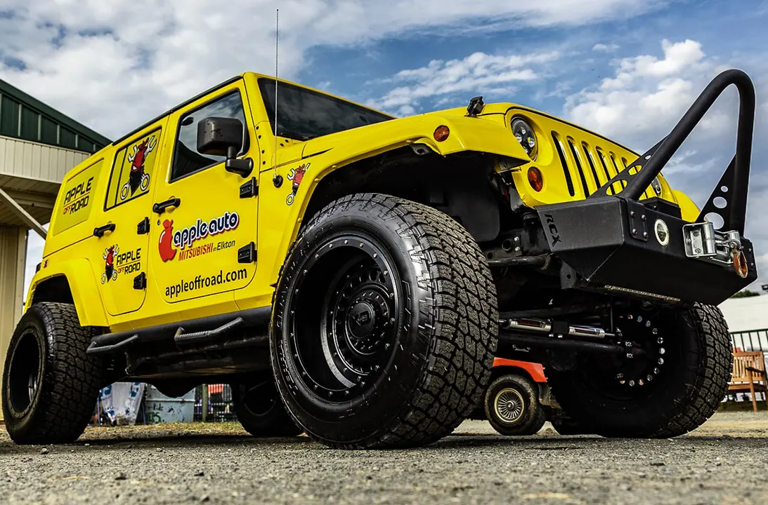 The shop Jeep — RCX bumper, winch and stinger